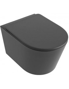 væghængt toilet farvet