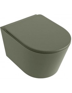 væghængt toilet farvet