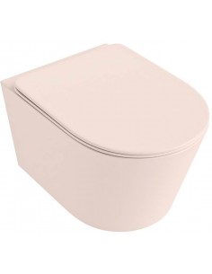 væghængt toilet farvet