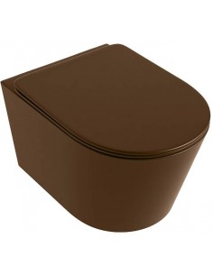 væghængt toilet farvet