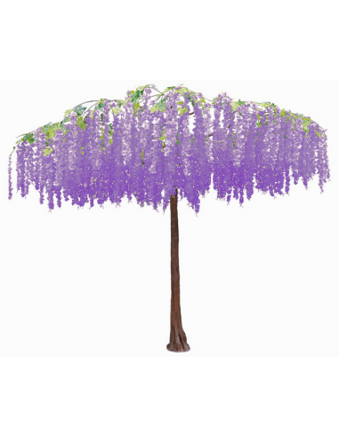 Kunstigt Wisteria træ H290 cm - Lilla