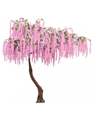 Kunstigt Wisteria træ H340 cm - Pink