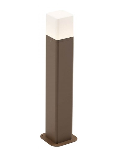 VOLT Bedlampe i aluminium og polycarbonat H50 cm 1 x 13W SMD LED - Mat corten