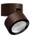 SHAFT Udendørs påbygningsspot med kip i aluminium og glas Ø9 cm 1 x 12W COB LED - Mat corten