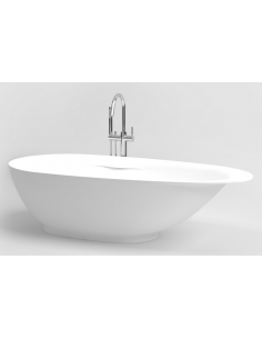 Fritstående badekar 180 hvid