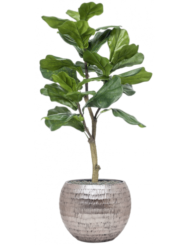 Sammenplantning med krukke og kunstig Ficus Lyrata plante H120 cm