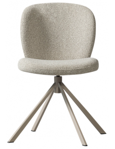 Spisebordsstol drejefunktion drejefod beige natur 2