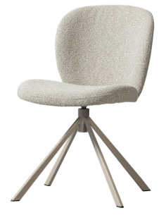 Spisebordsstol drejefunktion drejefod beige natur