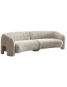 Milania buet 3-personers sofa i bomuld B284 cm - Beige