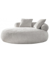 Tivola rundt daybed i chenille Ø167 cm - Creme