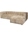 Merrol højrevendt chaiselong sofa i chenille 257 x 167 cm - Beige