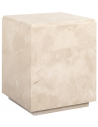 Stanford sidebord i marmor 45 x 45 cm - Beige marmor