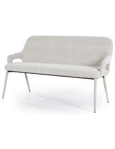 Fika bænk i metal og...