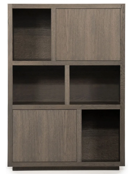 vitrineskab træ egetræ