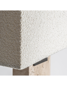 Gulvlampe i travertin og... 2