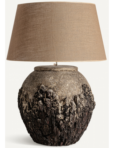 Bordlampe i keramik og jute H95 cm 1...