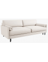 Scott sovesofa i metal og polyester B212 cm - Sort/Lys beige