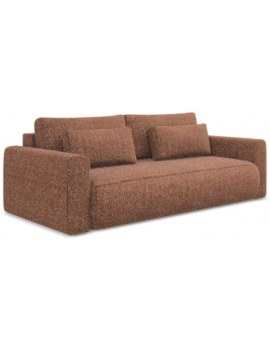 Kapua sovesofa i polyester B238 cm - Meleret terracotta