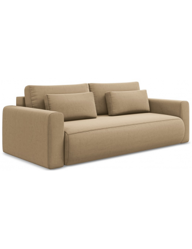 Kapua sovesofa i velour B238 cm - Beige