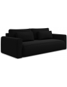 Kapua sovesofa i velour B238 cm - Sort