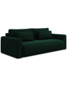 Kapua sovesofa i velour B238 cm - Flaskegrøn