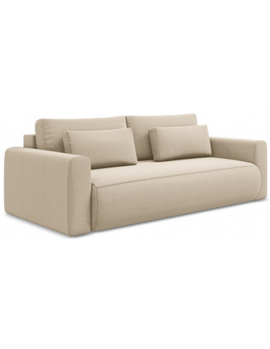 Kapua sovesofa i velour B238 cm - Lys...