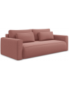 Kapua sovesofa i velour B238 cm - Pink