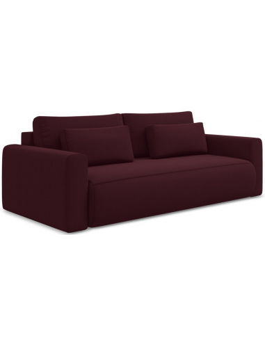 Kapua sovesofa i velour B238 cm - Blomme