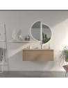 BINARIO Komplet badmiljø med håndvask B110 cm - Mokka