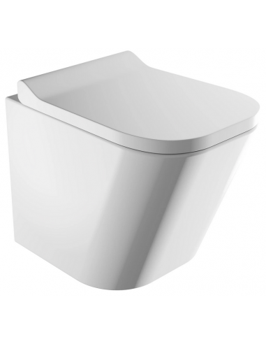 FONTANA Væghængt toilet D48,5 cm - Blank hvid