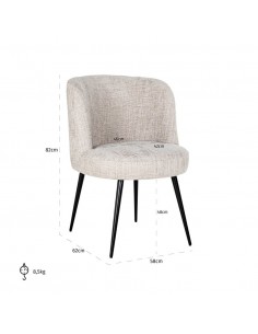 Spisebordsstol natur 2