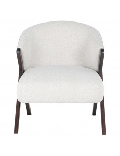 Lænestol boucle hvid 2