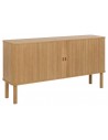 Langley sideboard i egetræsfinér og melamin B160 cm - Lakeret eg