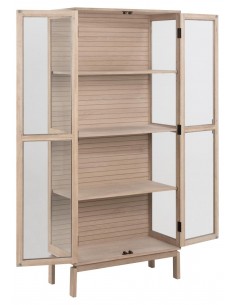 Vitrineskab egetræ 2