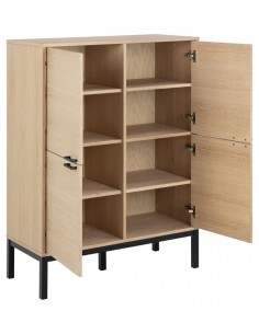 Vitrineskab egetræ 2