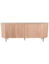 Olivia Sideboard i egetræ og egetræsfinér B220 cm - Lys eg