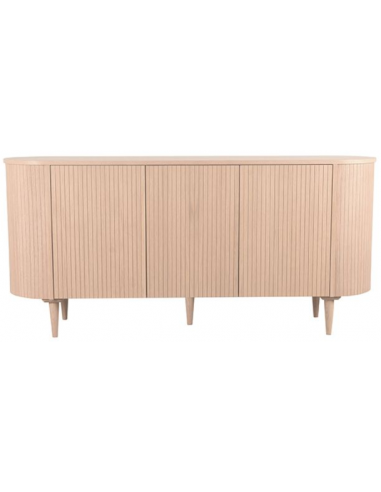 Olivia Sideboard i egetræ og egetræsfinér B180 cm - Lys eg