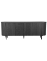 Olivia Sideboard i egetræ og egetræsfinér B220 cm - Sort