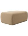 Kapua puf til sofa eller lænestol i velour 102 x 62 cm - Beige