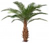 Stort kunstigt palmetræ H350 cm