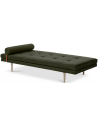 Kenny daybed i polyester og træ 200 x 84 cm - Natur/Mørkegrøn