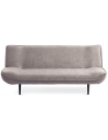 Mason sovesofa i polyester og træ 196 x 90 cm - Sort/Taupe