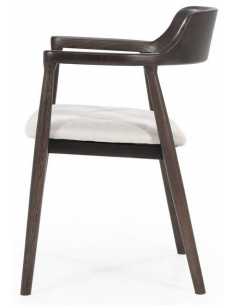 Spisebordsstole med armlæn træ 2