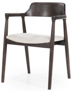 Spisebordsstole med armlæn træ