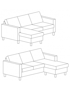 chaiselongsofa billig 2