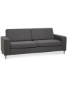 Panset 2-personers sofa i polyester B218 x D81 cm - Natur/Antracit