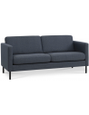 Askset 2-personers sofa i polyester B180 x D86 cm - Sort/Navy