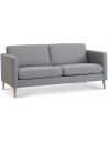 Askset 2-personers sofa i polyester B180 x D86 cm - Natur/Lysegrå