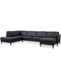 u-sofa læder
