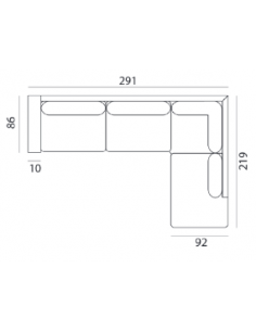 chaiselong sofa læder sort 2